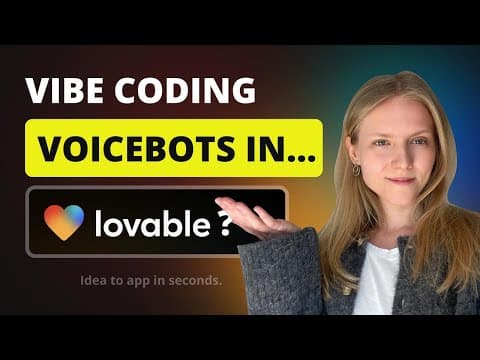 Can you really create AI voice agents just by talking? (Lovable tutorial)